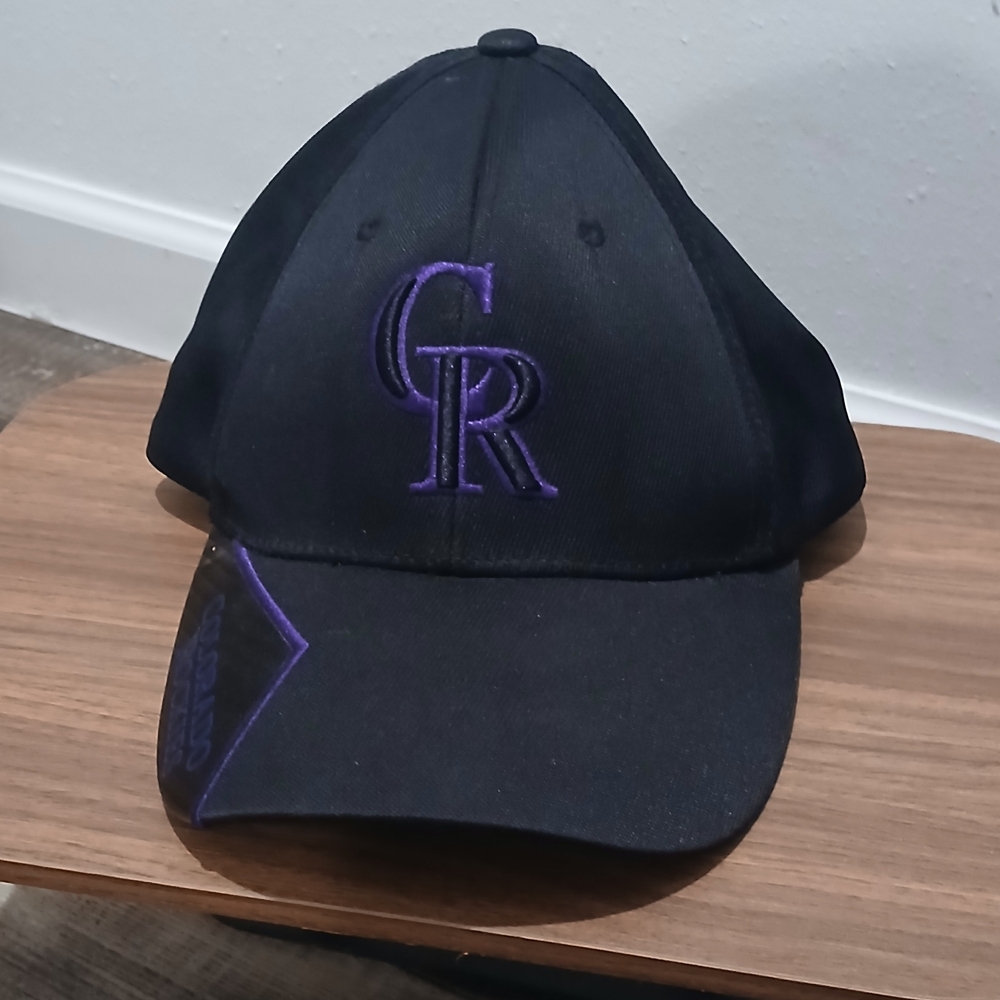 Colorado Rockies Black and Purple Baseball Cap